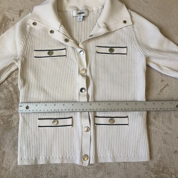 Jason Wu White Ladies Button Up Top - Picture 6 of 8